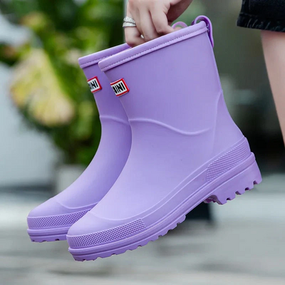 Damen Wasserdichte Gummistiefel