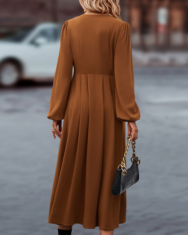 Damenkleid mit langem Arm für stilvolle Alltagslooks