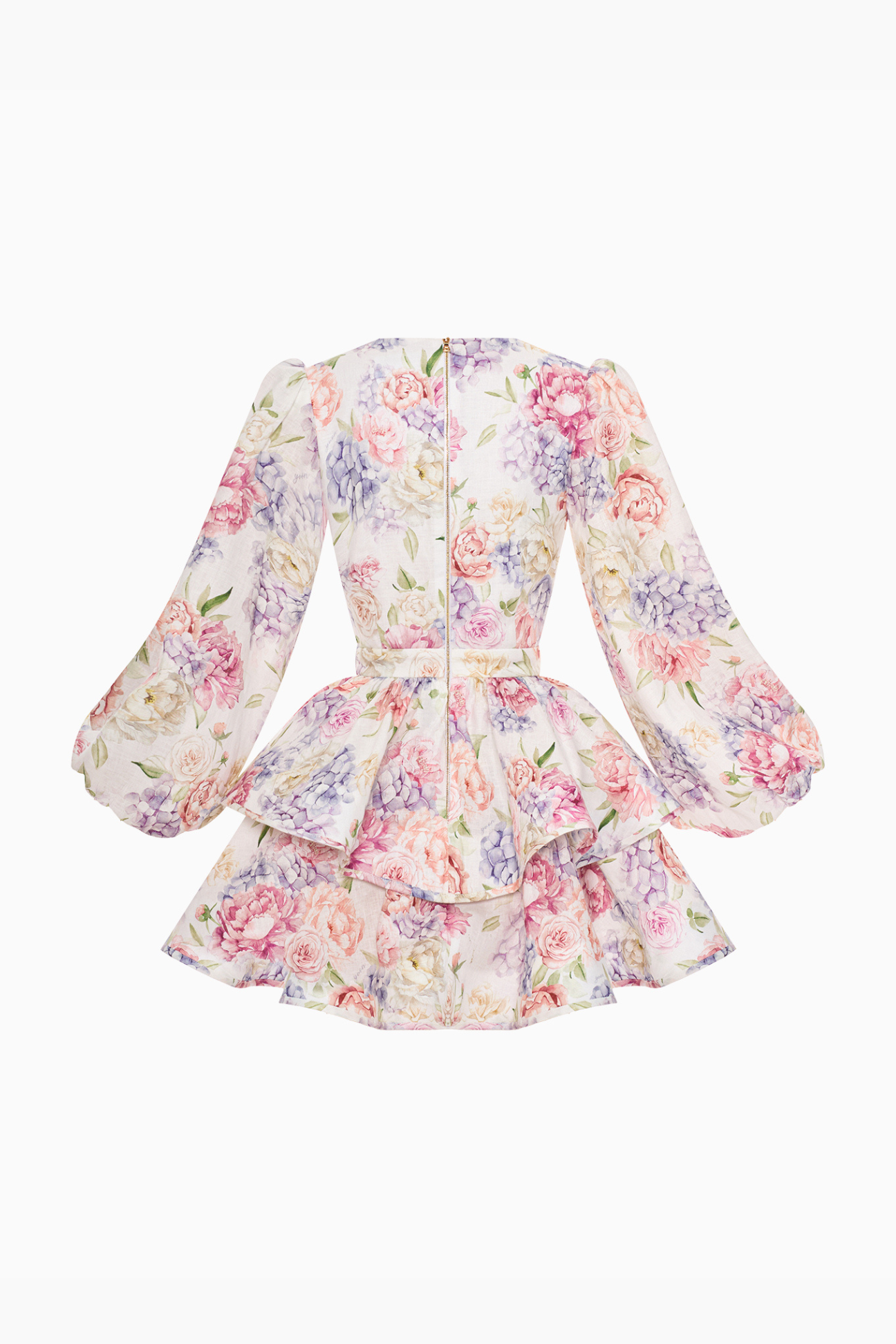 Leichtes Damen Minikleid mit Blumenmuster für Sommer und Urlaub