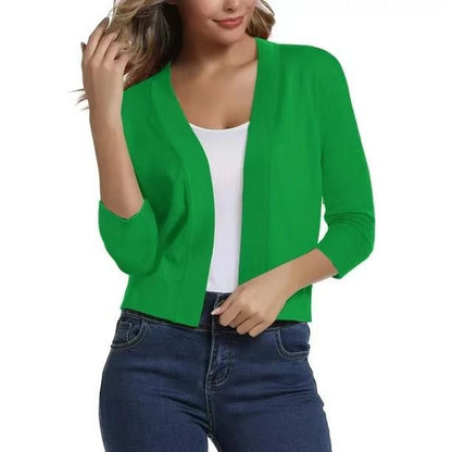 Kurzcardigan für Damen mit locker fallender, offener Front