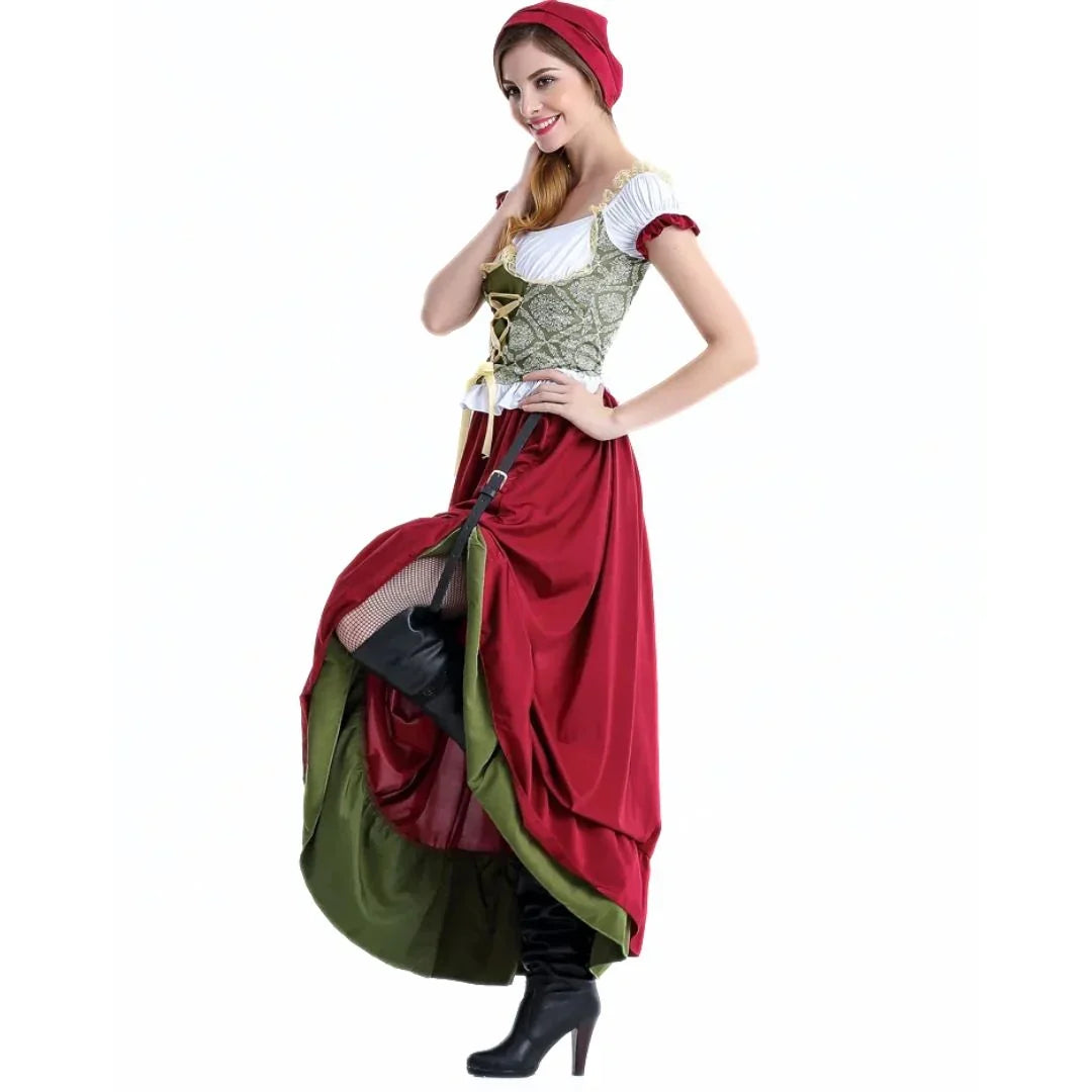 Detailansicht der Schnürung am Dirndl-Oberteil