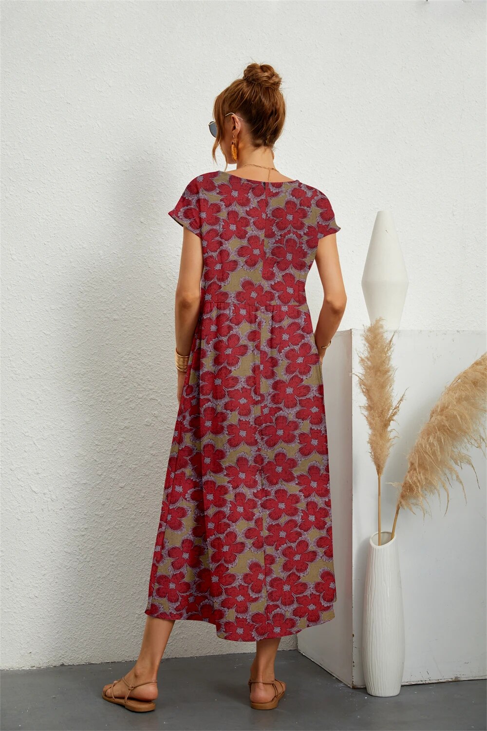 Locker geschnittenes Sommerkleid für Damen