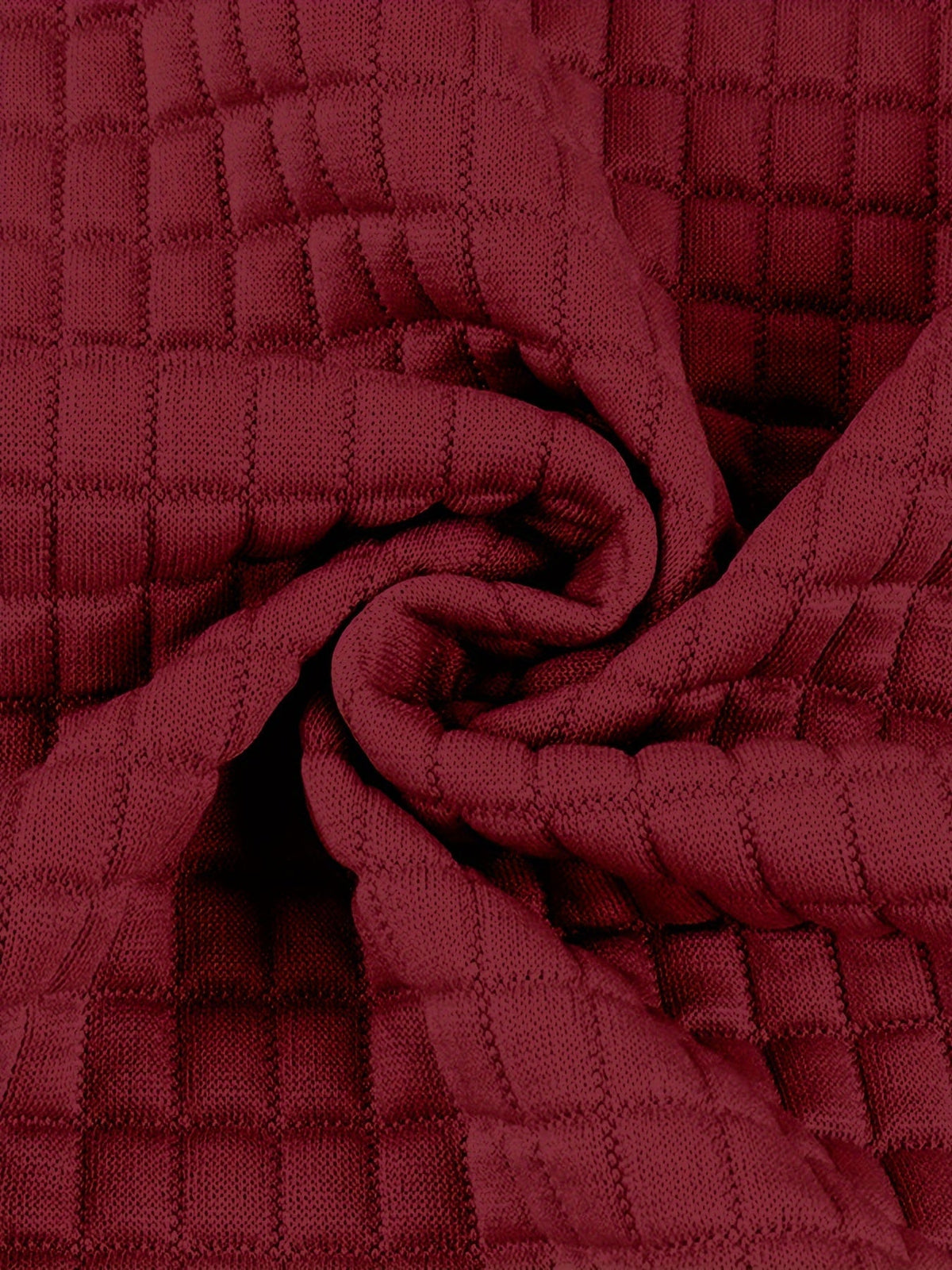 Detailansicht der Waffelstruktur am Damen-Hoodie