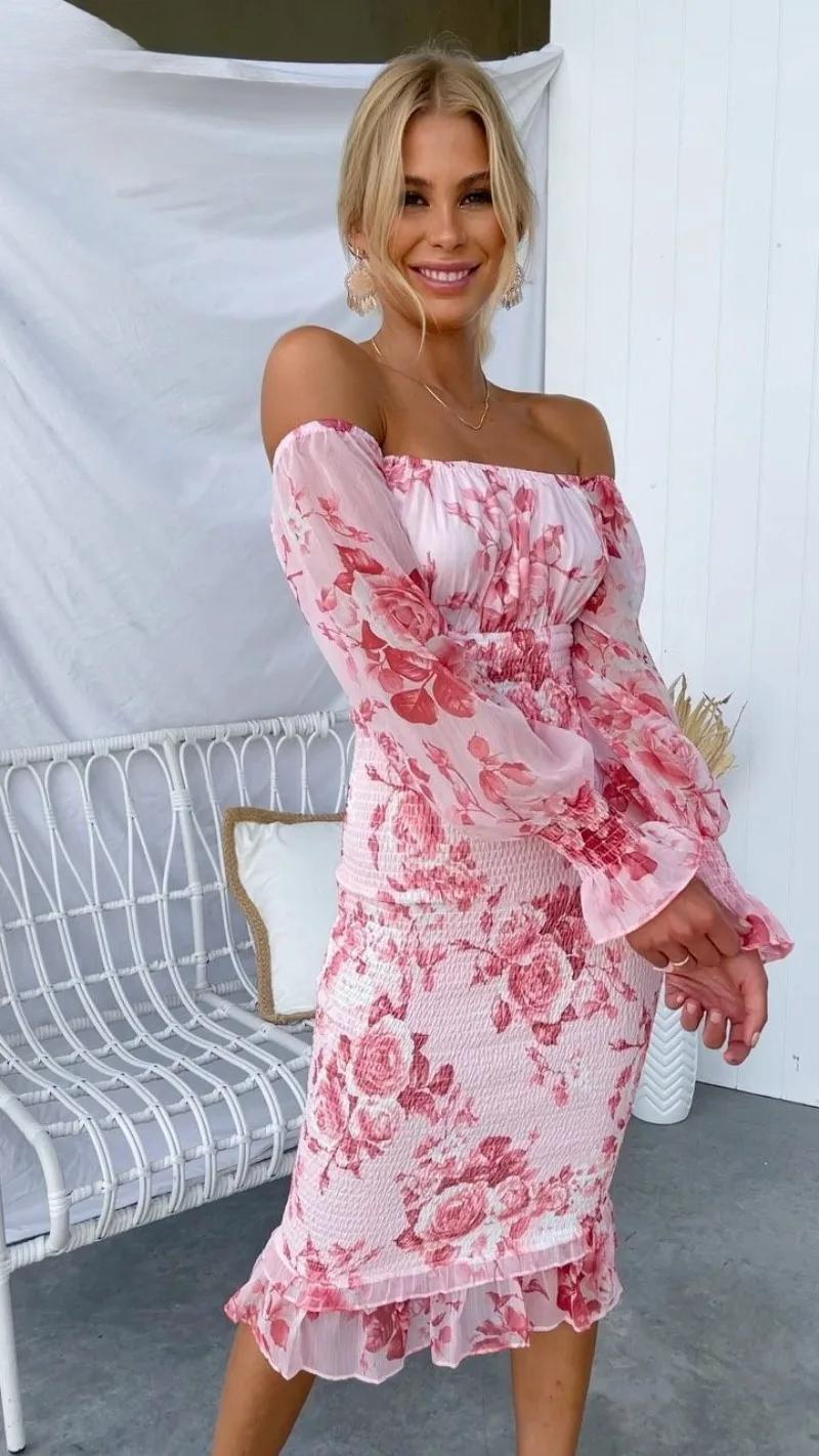 Luxe Midi-Kleid für Damen
