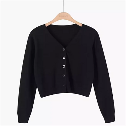 Damen V-Ausschnitt Leichter Strickpullover