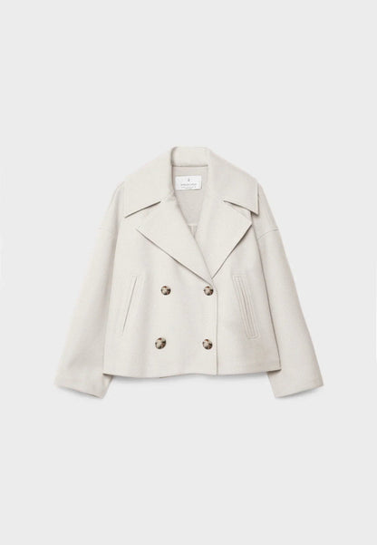 Stylish double-breasted short jacket 