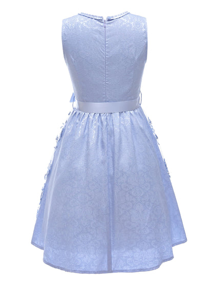 Traditional Women's Dirndl in Bavarian Blue