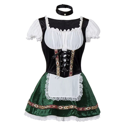 Damen-Dirndl mit femininem Schnitt und traditionellen Designelementen