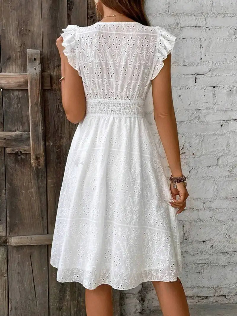 Kleid mit Flügelärmeln