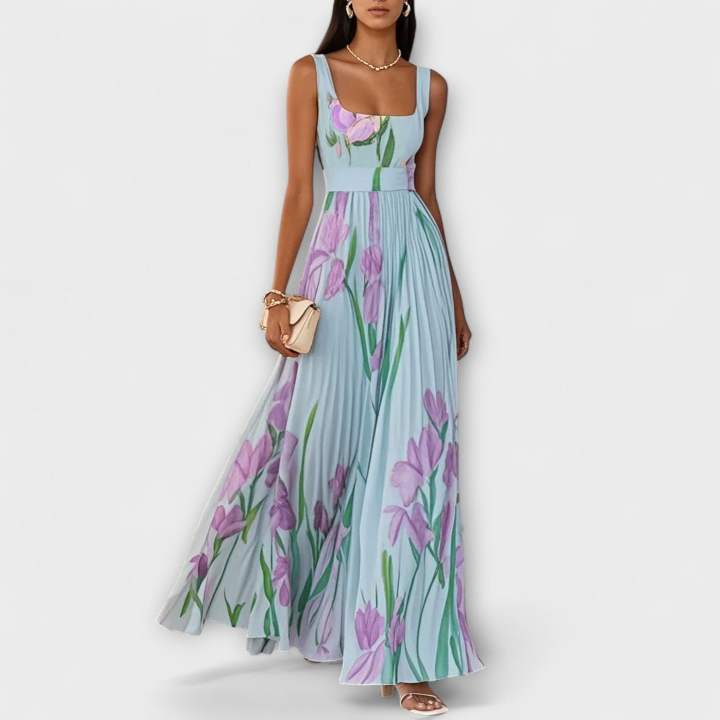 Fließendes Maxikleid aus Chiffon