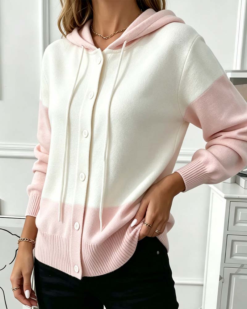 Cardigan im Farbblockdesign als lässiger Begleiter für den Alltag