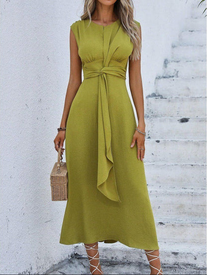 Damen Midikleid in festlichem Look mit fließender Silhouette