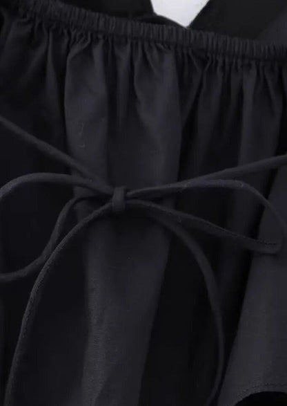 Damen Schwarzes Ärmelloses Arabella Top