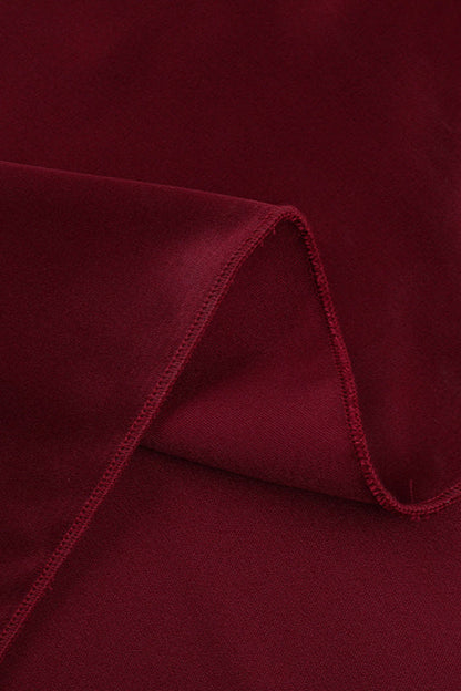 Damenkleid aus Satin mit stilvollem, offenem Rücken