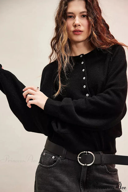 Damen Strickpullover Mit V Ausschnitt Und Lockerer Passform