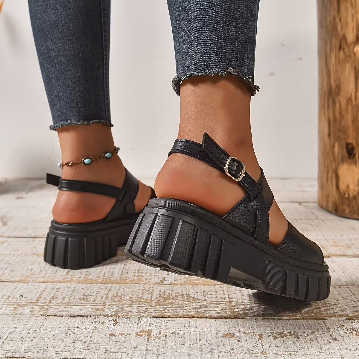 Modische Damen-Keilsandalen für Alltag, Urlaub und Freizeit