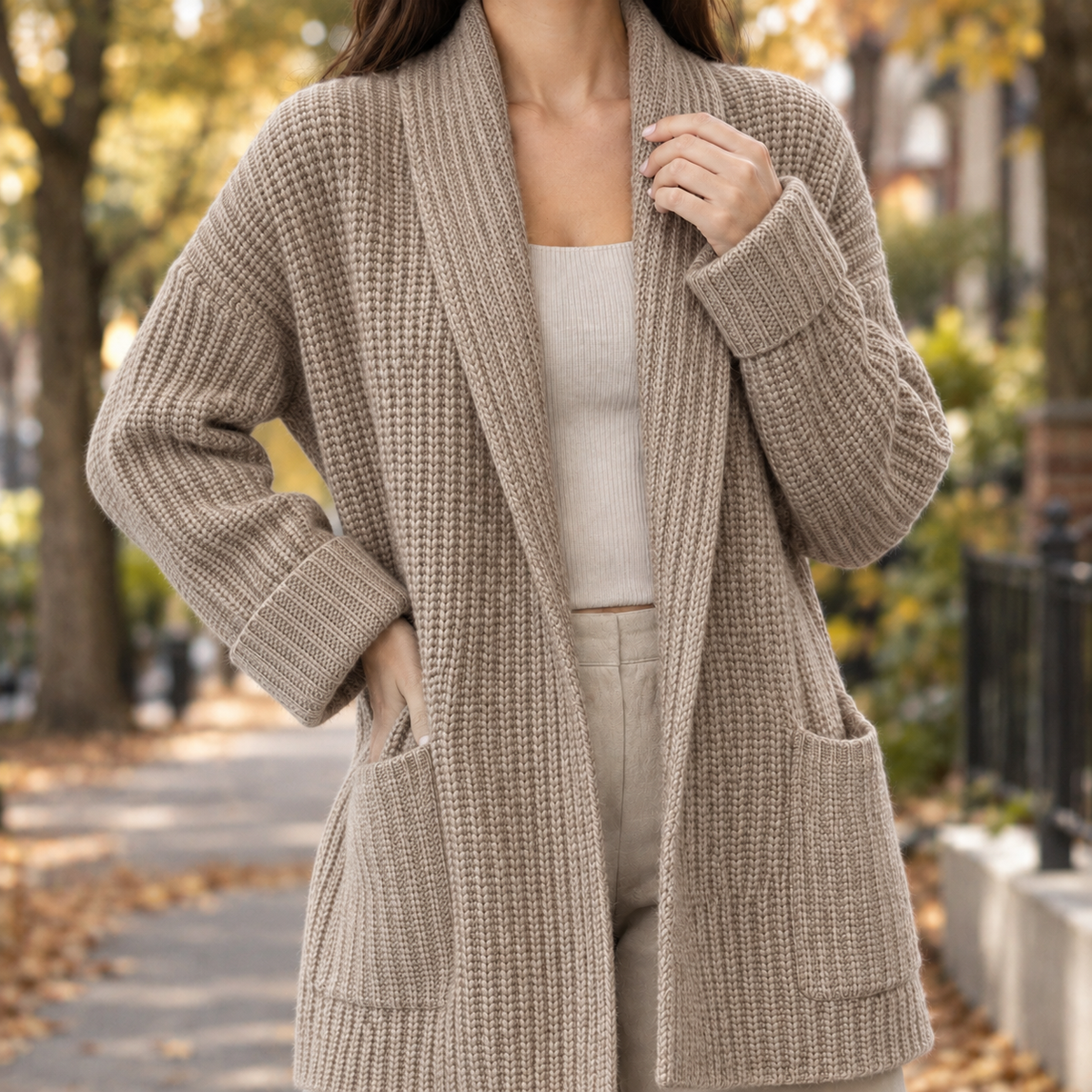 Damen-Cardigan als vielseitige Ergänzung für ein lässiges Outfit