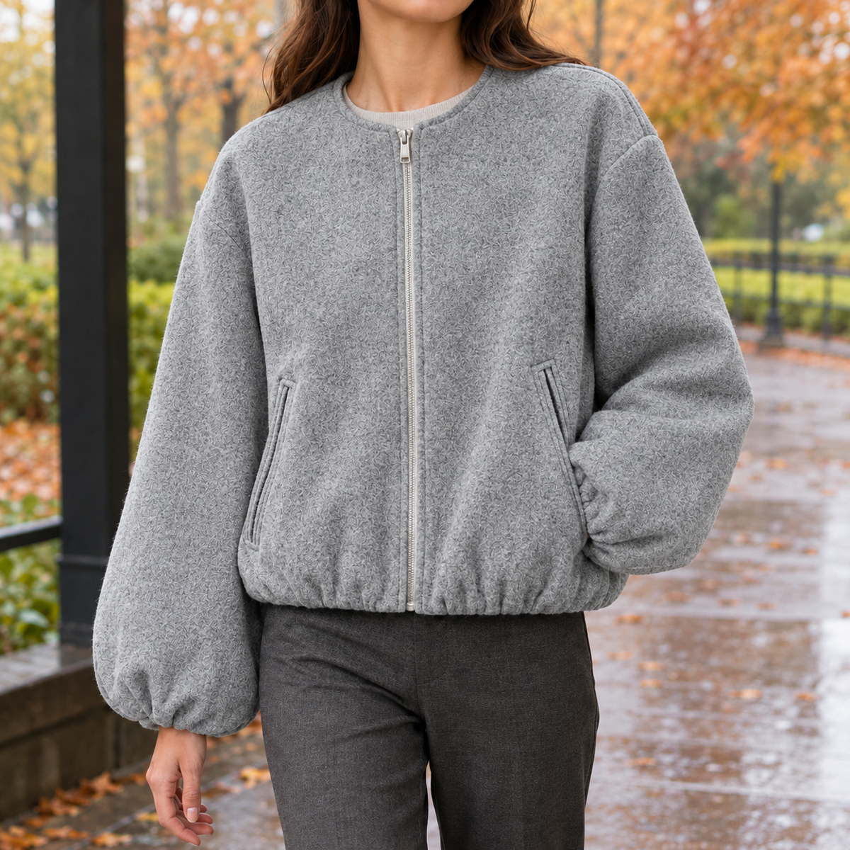 Damenjacke in kurzer Passform für moderne Outfits