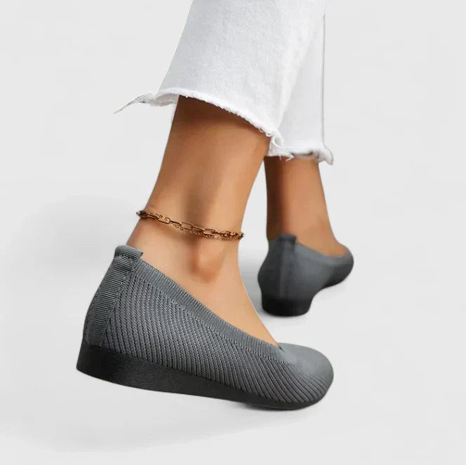 Damen Loafer Mit Elastikeinsätzen Zum Hineinschlüpfen