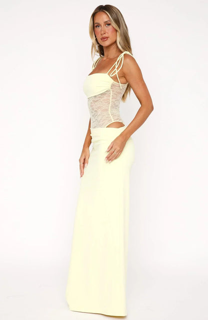Elegantes Maxikleid für Damen mit taillenbetonter Passform