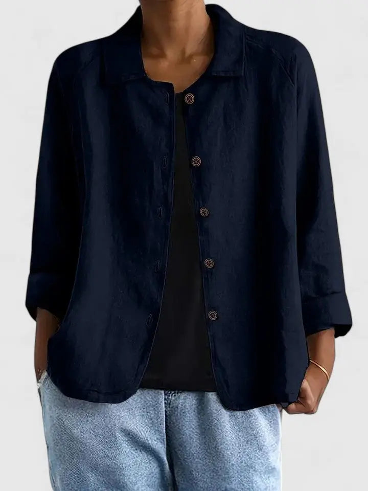 Damen Langarmtop als Layering-Basic in klassischem Design