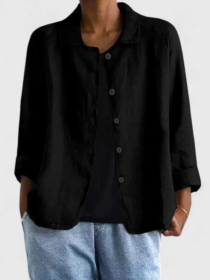 Damen Langarm Top Lockeres Layering