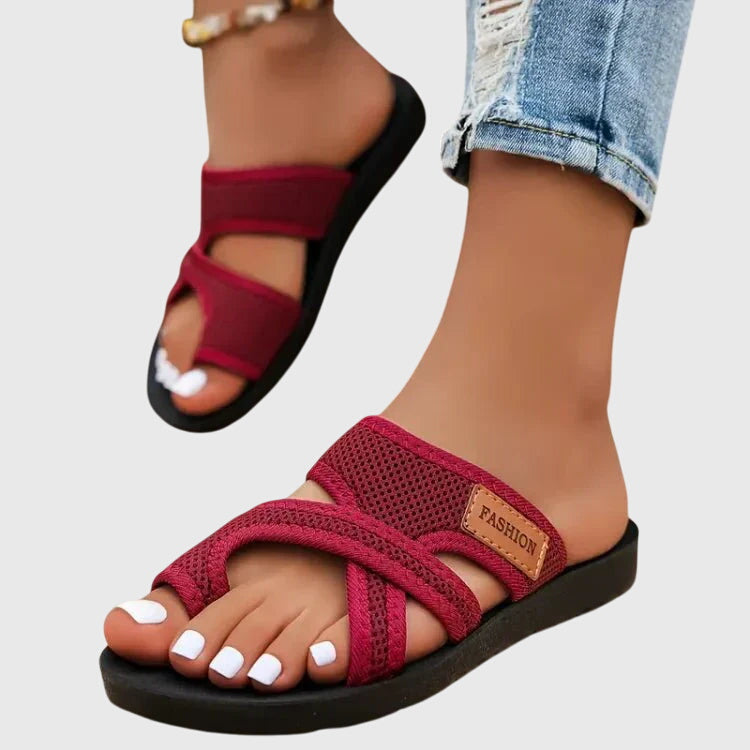 Damen Sandalen mit konturiertem Fußbett von oben