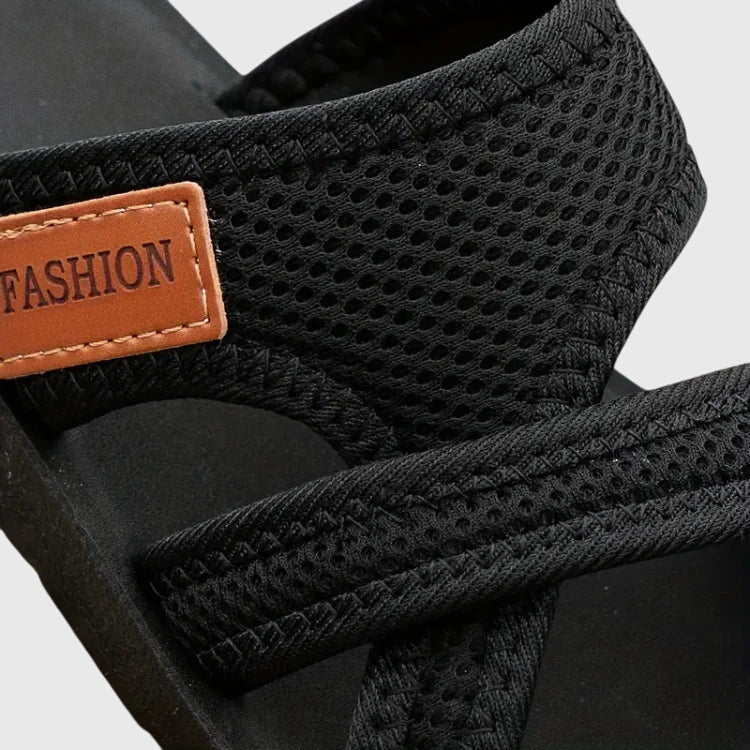 Damen Sandalen mit konturiertem Fußbett von hinten