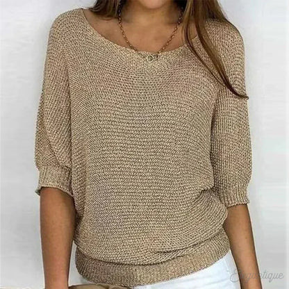 Damen-Feinstrickpullover mit V-Ausschnitt in der Vorderansicht