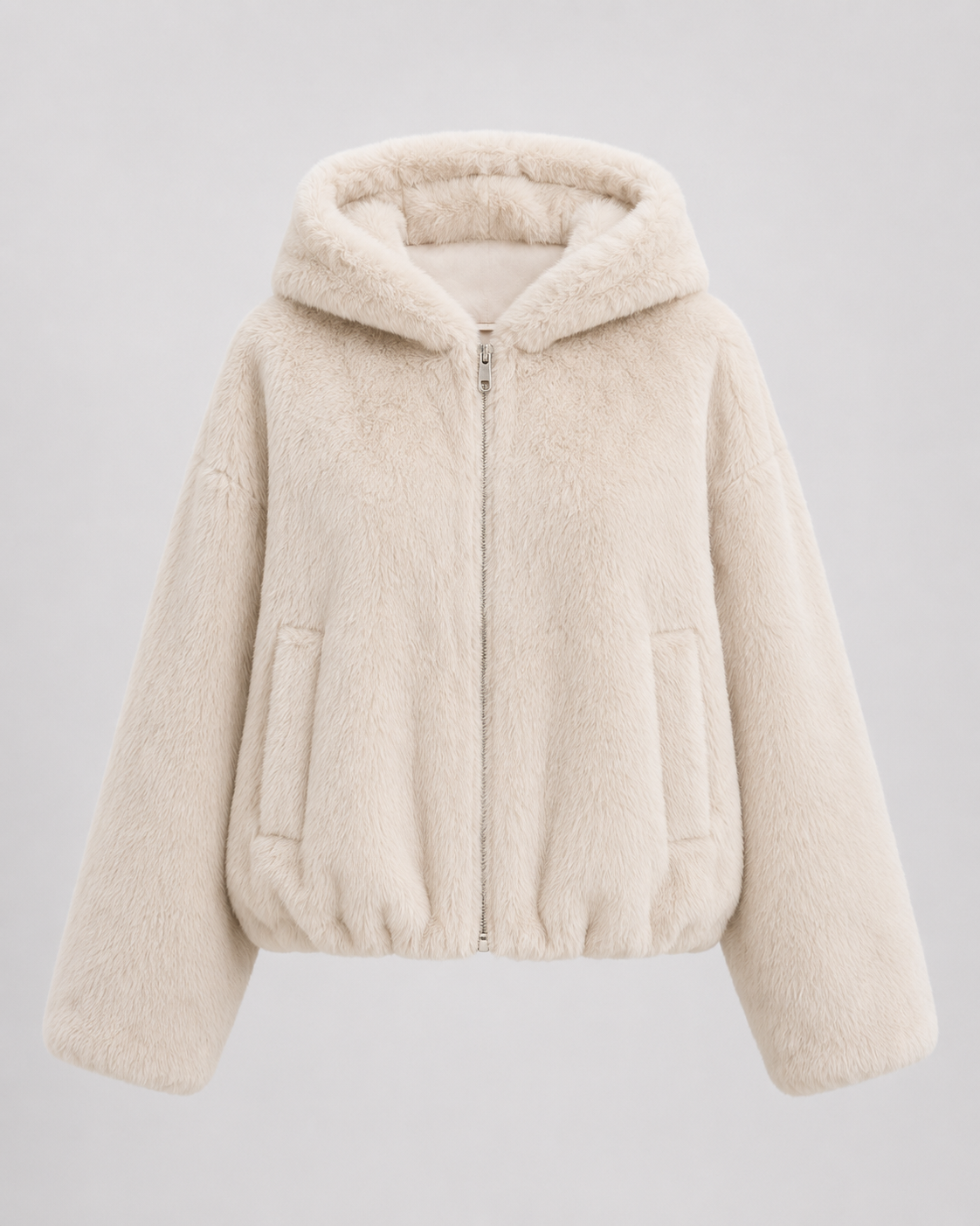 Kuschelige Jacke mit Kapuze für winterliche Alltagslooks