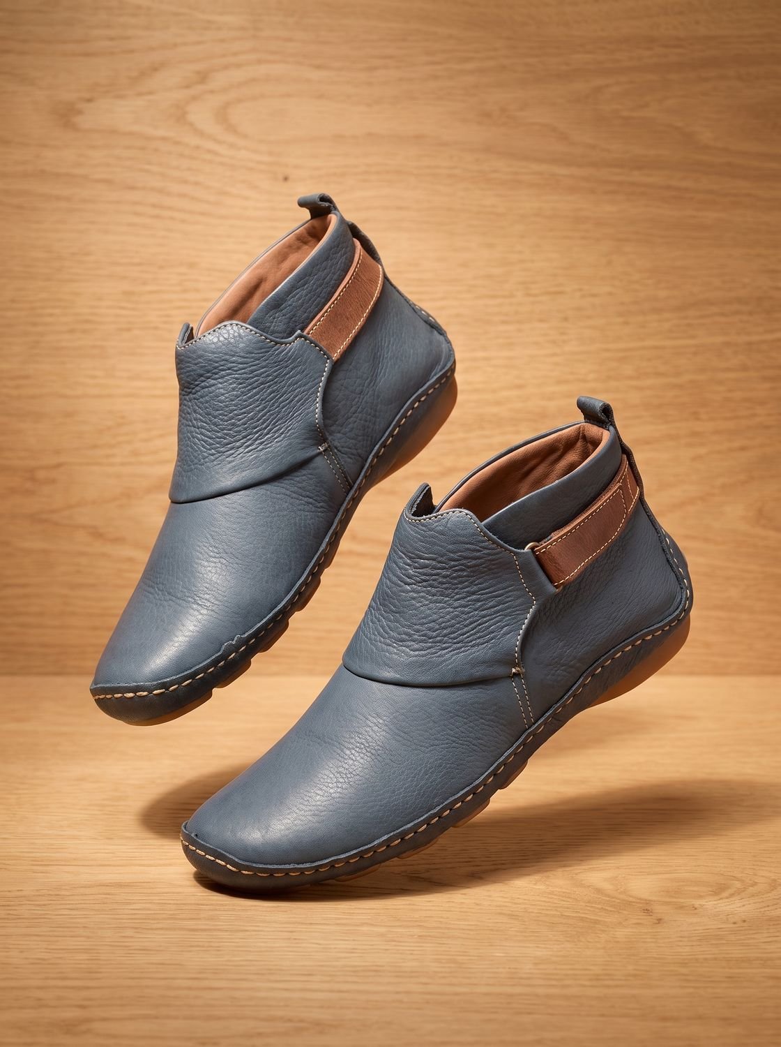 Damen-Stiefelette mit bequemem, flachem Design