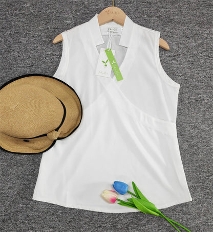 Elegantes ärmelloses einfarbiges Top
