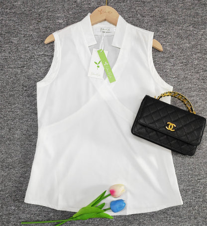 Elegantes ärmelloses einfarbiges Top