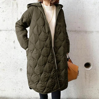 Neu Lässiger Parka-Mantel mit Kapuze aus Argyle [Letzter Tag Rabatt]