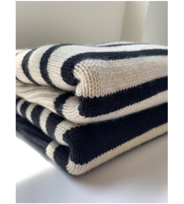 Gestreifter Pullover
