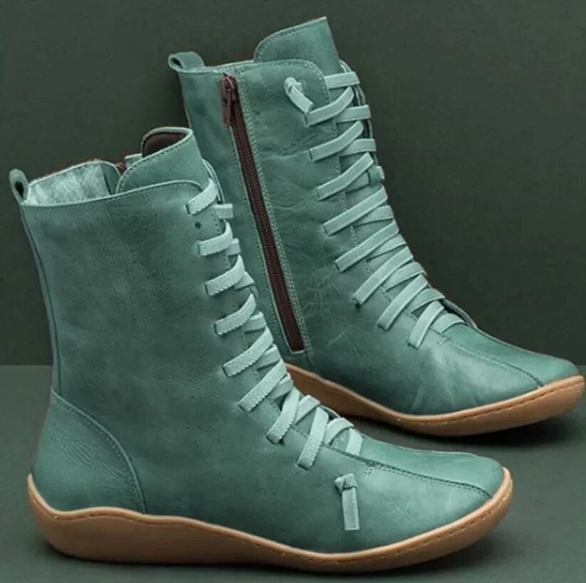 Damenstiefel aus Naturleder