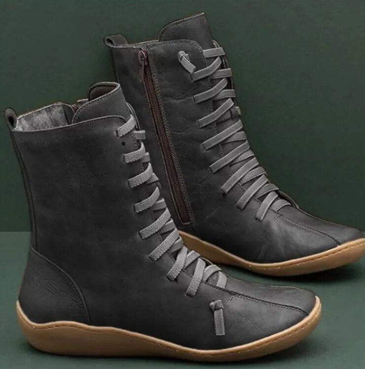 Damenstiefel aus Naturleder