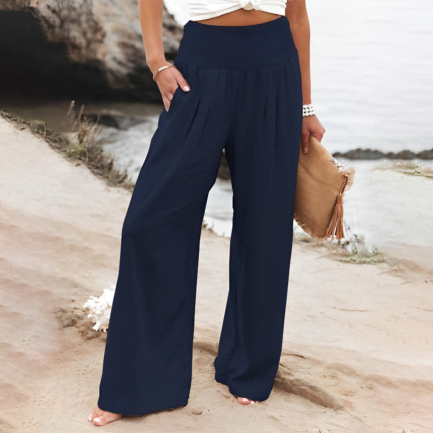 Hose mit weitem Bein