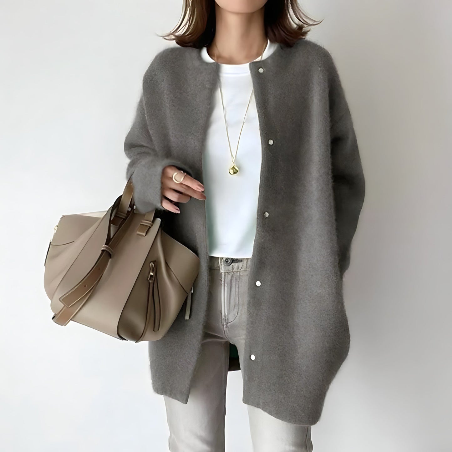 Strickjacke mit Knopfleiste