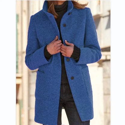 Knopf Daunen Wollmantel [Letzter Tag Rabatt]